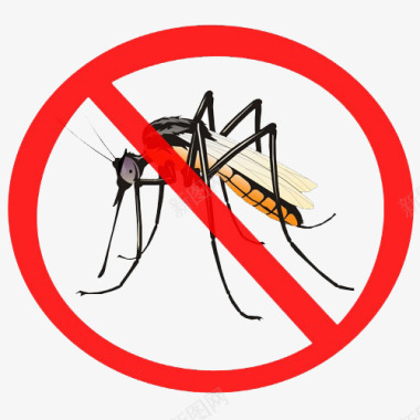 禁止蚊子红色禁止蚊子图标图标