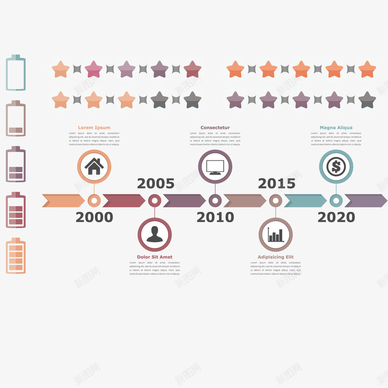 ppt商业信息元素矢量图ai免抠素材_88icon https://88icon.com 商业信息 展示图形 形状 数据统计 模型 矢量图
