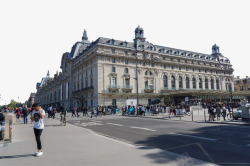 巴黎卢浮宫建筑旅游风光素材