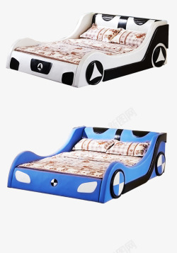 卡通汽车造型儿童床素材