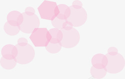 粉色六边形手绘粉色圆圈六边形高清图片