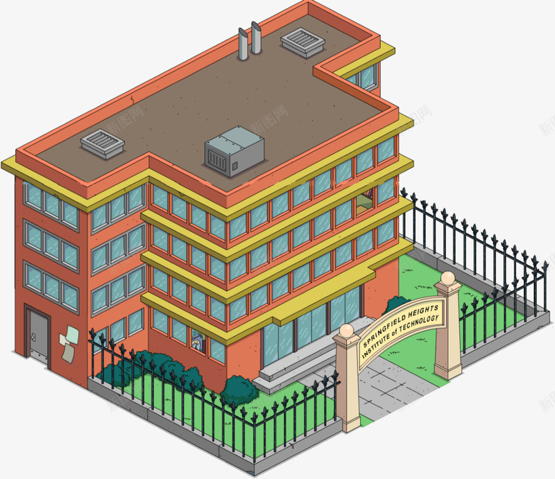 三维模型学校建筑png免抠素材_88icon https://88icon.com 三维 学校 建筑 模型
