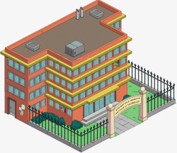 三维亭子模型三维模型学校建筑高清图片