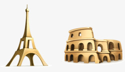 铁塔模型元素素材