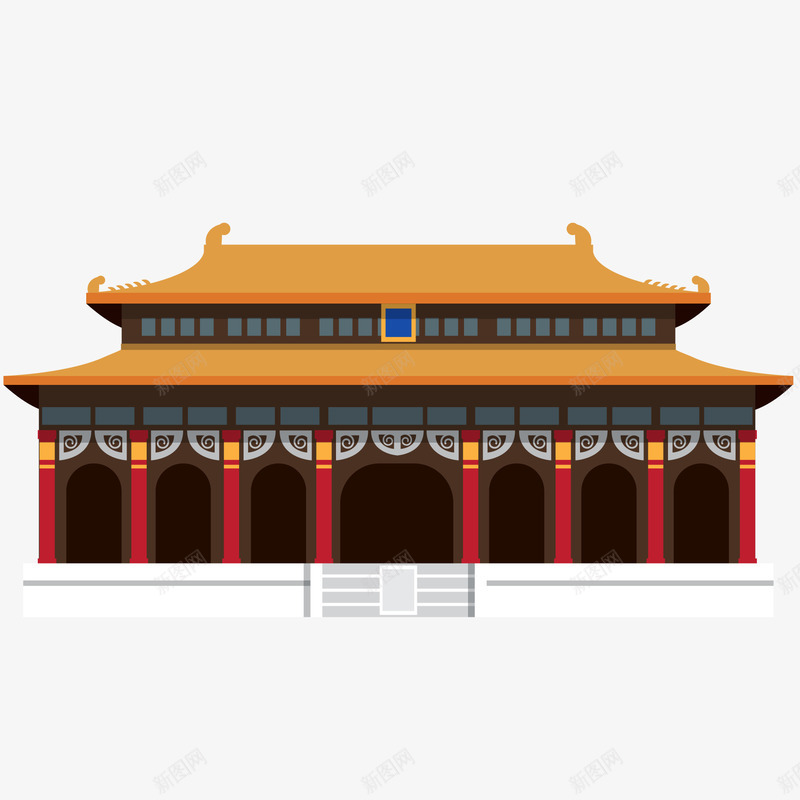 卡通古代的建筑物矢量图ai免抠素材_88icon https://88icon.com 卡通 古代 古风房屋 建筑物 房屋 旅游景点 矢量图