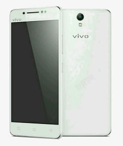 VIVO智能手机白色立式模型素材