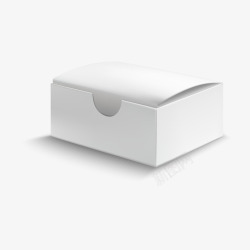 白色长方形盒子矢量图素材