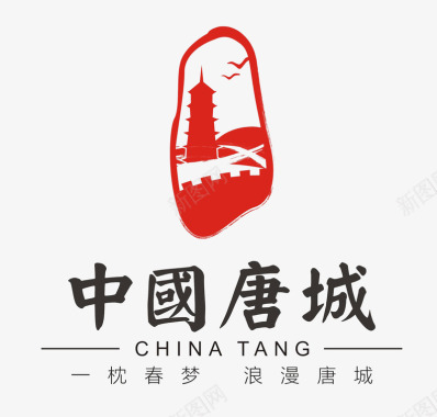 旅游中国唐城logo图标图标