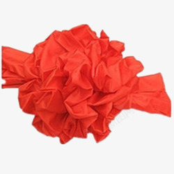 红色丝绸花球礼球素材