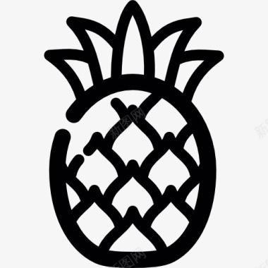 菠萝水果菠萝图标图标