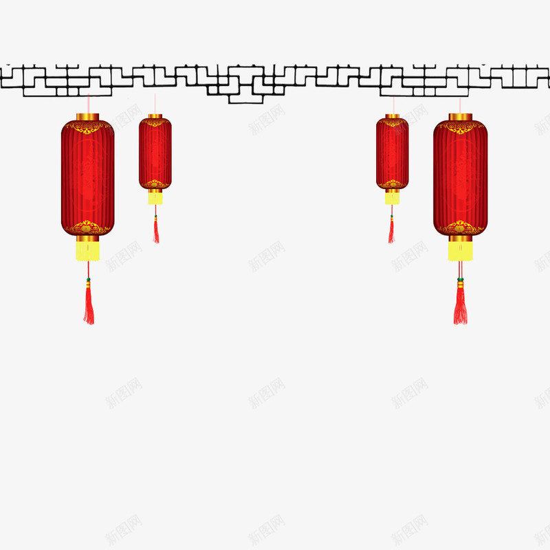 装饰图案红灯笼png免抠素材_88icon https://88icon.com 仿古框 灯笼 红灯笼 红色