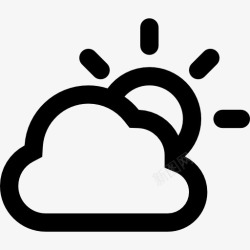 天气界面多云天气概述天气接口符号图标高清图片