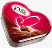 德芙巧克力心形礼盒素材