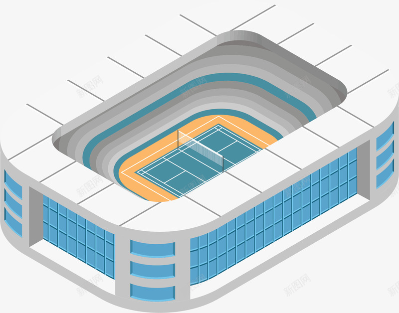 立体效果网球场模型矢量图ai免抠素材_88icon https://88icon.com 球场 矢量png 立体球场 立体网球场 网球场 网球场模型 矢量图