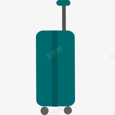 手绘拖拉行李箱图标图标