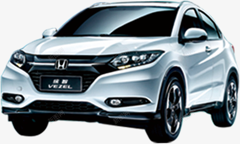 汽车png免抠素材_88icon https://88icon.com SUV 本田 汽车 银色 黑色