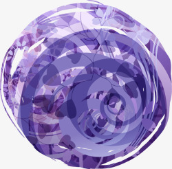 紫色潮流花纹素材
