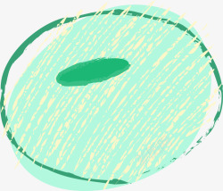 绿色涂鸦圆圈素材