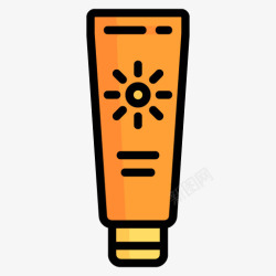 卡通防晒霜素材