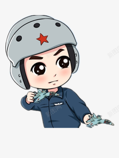 卡通军人png免抠素材_88icon https://88icon.com 军人 卡通 飞机模型