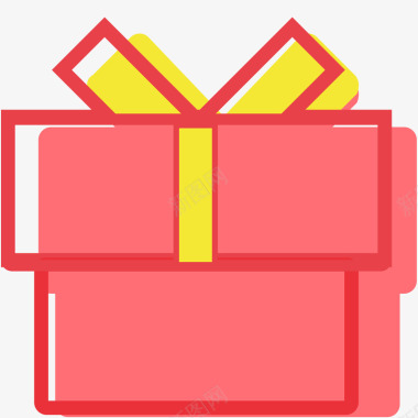 礼物盒装饰礼物盒矢量图图标图标