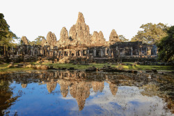 著名柬埔寨吴哥窟素材