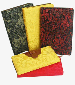 丝绸面料材质中国风织锦丝绸面料材质笔记本高清图片