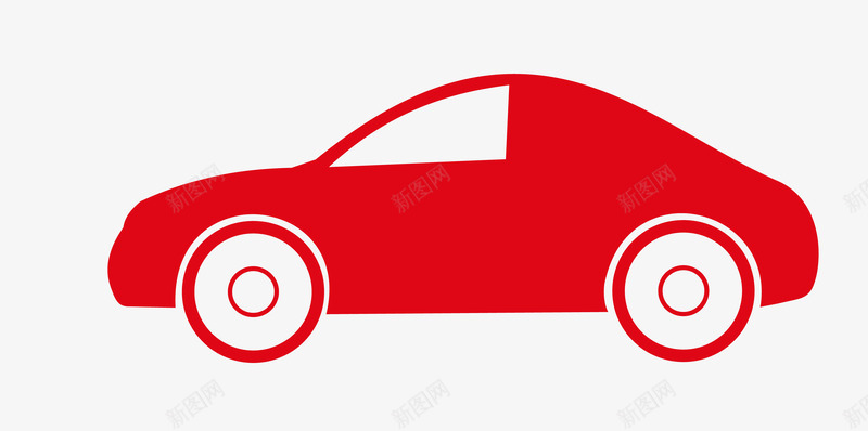 卡通汽车png免抠素材_88icon https://88icon.com 一辆 卡通 图案 小汽车 手绘 简图 红色 轮子