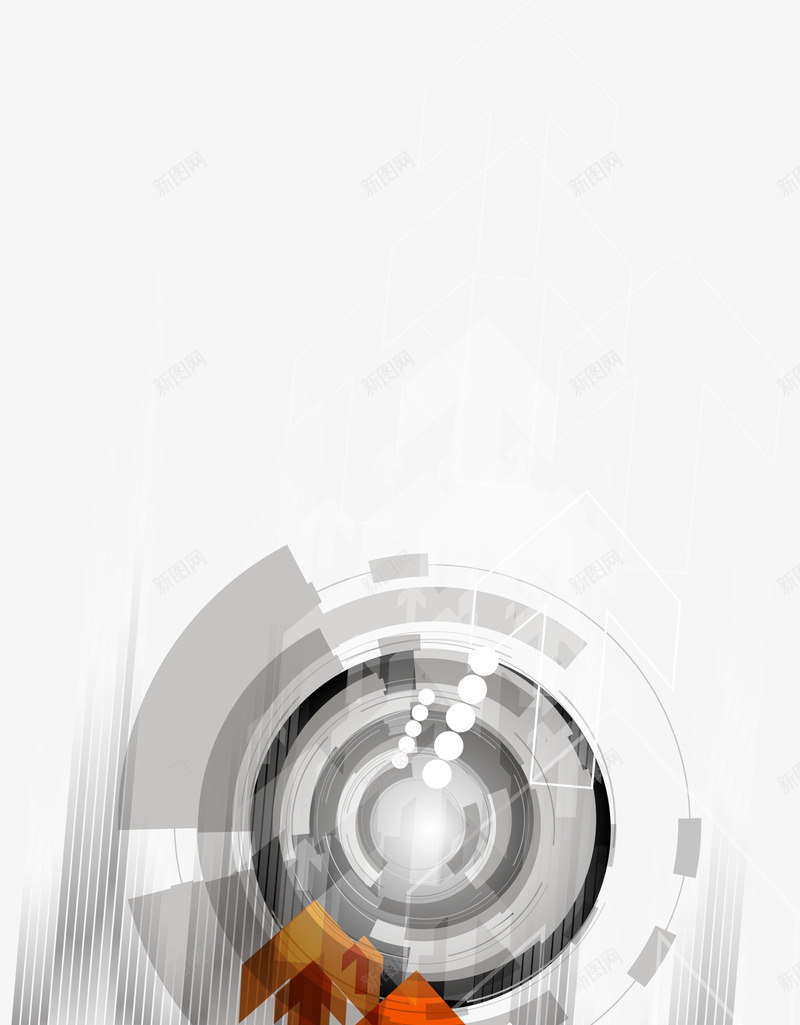灰色科幻圆圈装饰图案png免抠素材_88icon https://88icon.com 免抠PNG 圆圈 灰色 科幻 科技 箭头 线条 装饰图案