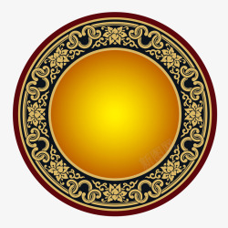 古典圆圈花纹装饰素材