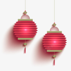 中国风喜庆红色灯笼装饰素材