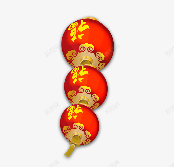 灯笼psd免抠素材_88icon https://88icon.com 新年吊饰 福字灯笼 红灯笼