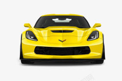 一辆车子一辆黄色的跑车元素高清图片