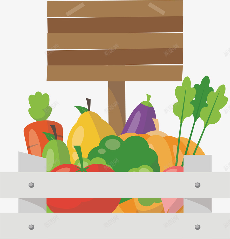 蔬菜食材木板标题框矢量图ai免抠素材_88icon https://88icon.com 健康蔬菜 木板 木板标题框 矢量png 美味蔬菜 蔬菜 矢量图