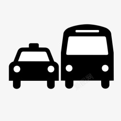 transportation汽车地面交通运输AIGA符号标志图标高清图片