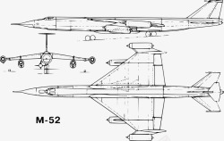 侧面俯视飞机图纸高清图片