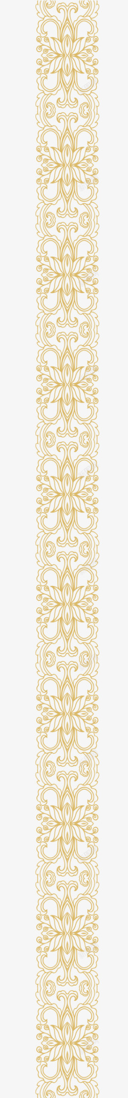 黄色复古花卉纹理形状素材