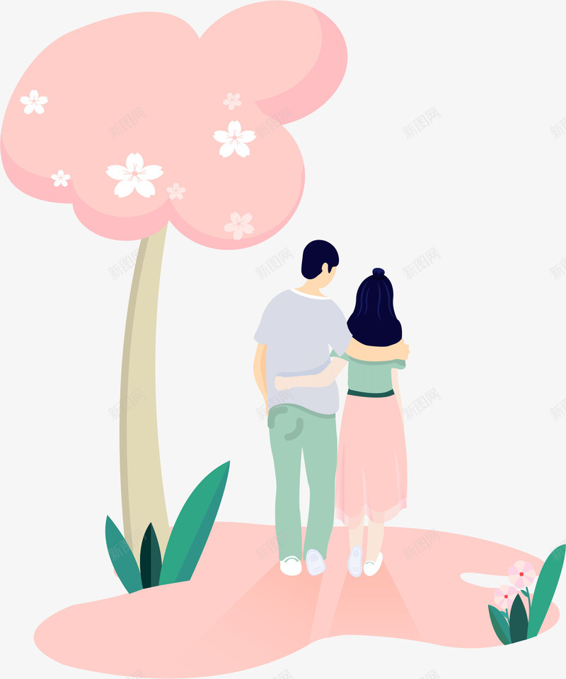 手绘创意七夕散步的情侣psd免抠素材_88icon https://88icon.com 七夕 世界步行日 创意 情侣 手绘 手绘创意七夕散步的情侣 散步