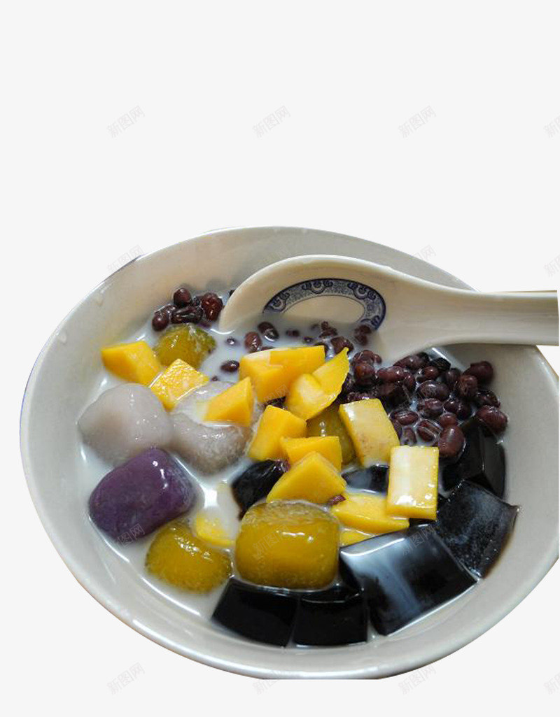 芒果芋圆png免抠素材_88icon https://88icon.com 健康 美食 芋圆 营养