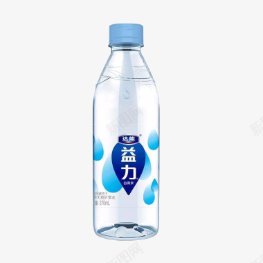 蓝色玻璃瓶子达能集团食品饮料logo健康产图标图标