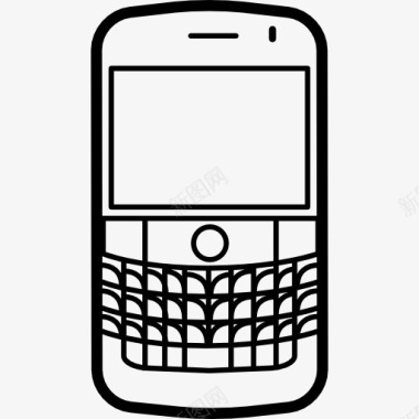流行手机型号黑莓大胆图标图标
