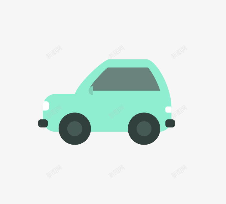卡通小车png免抠素材_88icon https://88icon.com 代步车 小轿车 机动车 汽车