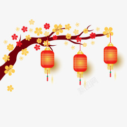 春节喜庆灯笼装饰素材