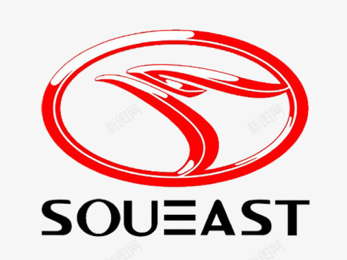 logo设计红色东南汽车logo图标图标