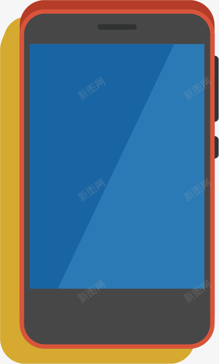 失量手机矢量图ai免抠素材_88icon https://88icon.com 免扣 模型 电话 蓝色 矢量图