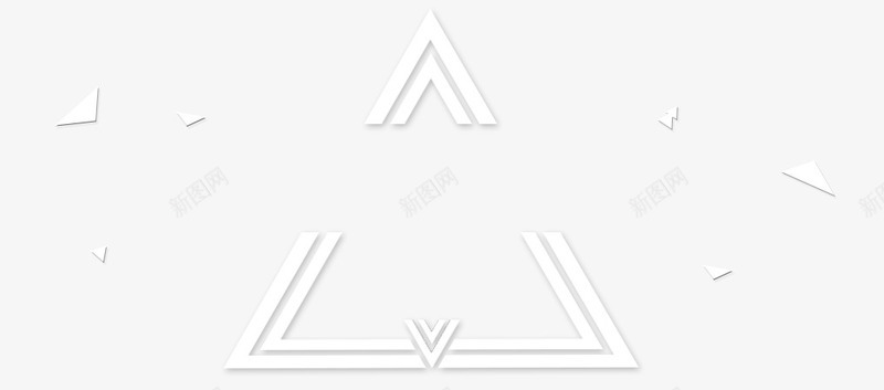 创意白色的几何形状png免抠素材_88icon https://88icon.com 几何 创意 形状 白色