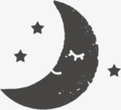 七夕月亮晚上的月亮图标图标