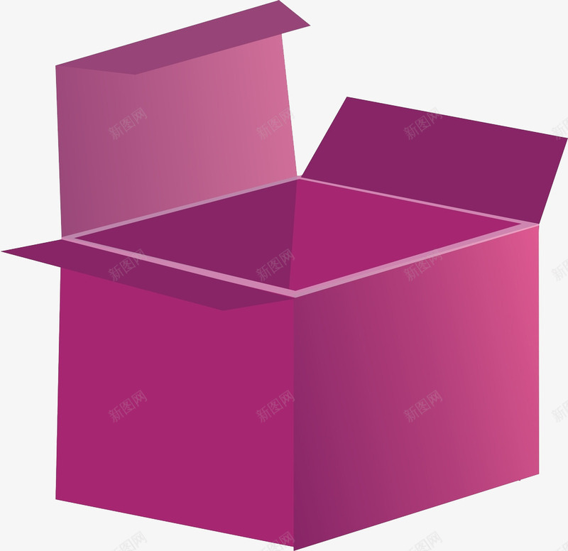 手绘纸盒子png免抠素材_88icon https://88icon.com 形状 收纳盒 模型 盒子 礼物盒 粉色