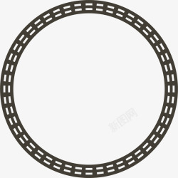线条圆圈虚线圆素材