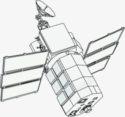 卫星托盘模型新一代卫星高清图片